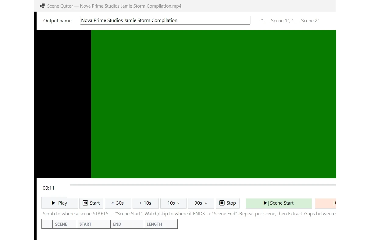 SceneSort Pro Scene Splitter